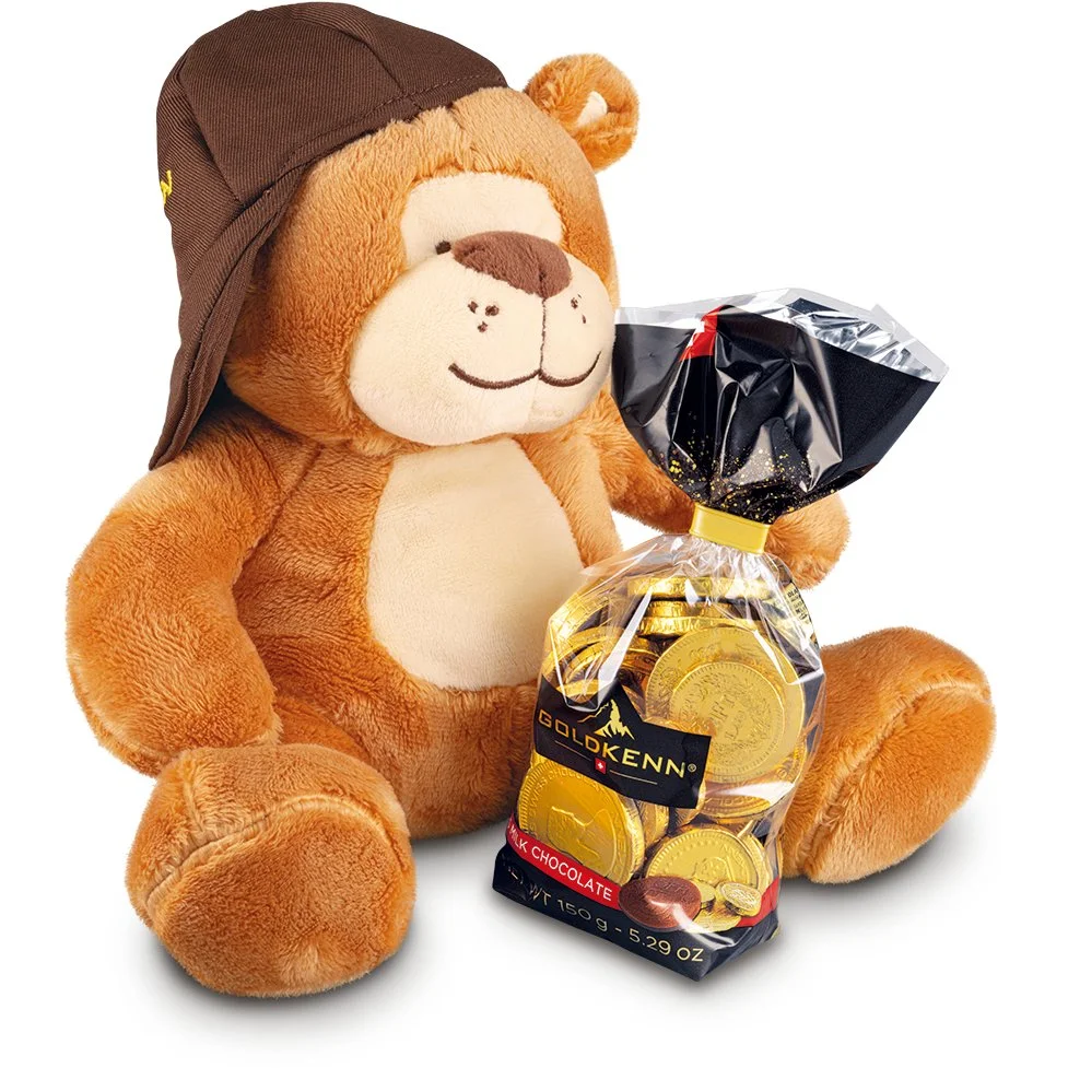 00760 Gold Coins Plush Bear — B&R Classics